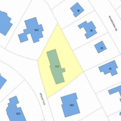 530 Dudley Rd, Newton, MA 02459 plot plan