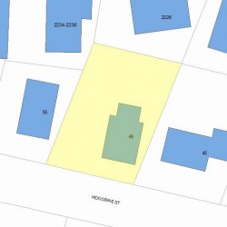 49 Woodbine St, Newton, MA 02466 plot plan