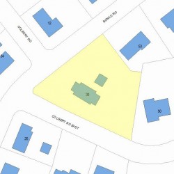 30 Colbert Rd, Newton, MA 02465 plot plan