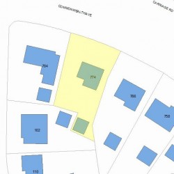 774 Commonwealth Ave, Newton, MA 02459 plot plan