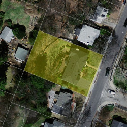 83 Beethoven Ave, Newton, MA 02468 aerial view