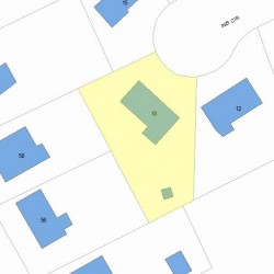 18 Inis Cir, Newton, MA 02465 plot plan