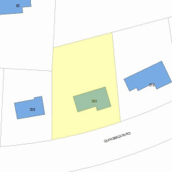 360 Quinobequin Rd, Newton, MA 02468 plot plan