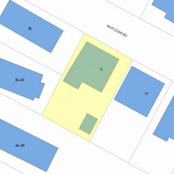 15 Whitlowe Rd, Newton, MA 02465 plot plan