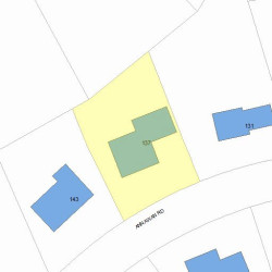 137 Annawan Rd, Newton, MA 02468 plot plan