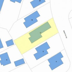 12 Rebecca Rd, Newton, MA 02465 plot plan