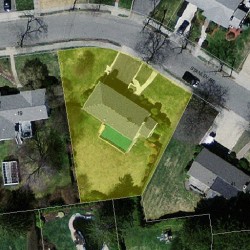 33 Stanley Rd, Newton, MA 02468 aerial view