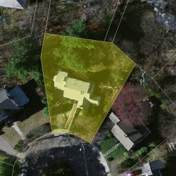 53 Rochester Rd, Newton, MA 02458 aerial view