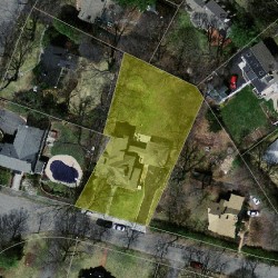 45 Mossfield Rd, Newton, MA 02468 aerial view