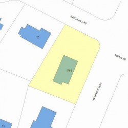 1765 Washington St, Newton, MA 02466 plot plan