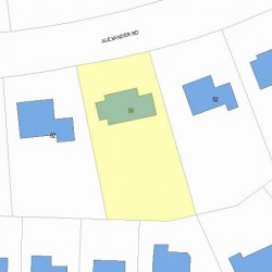 58 Alexander Rd, Newton, MA 02461 plot plan