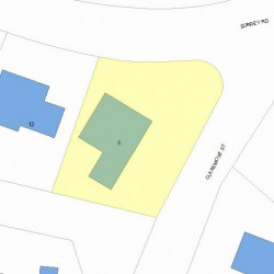 6 Surrey Rd, Newton, MA 02458 plot plan