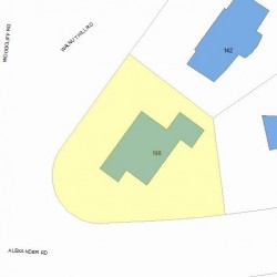 198 Woodcliff Rd, Newton, MA 02461 plot plan