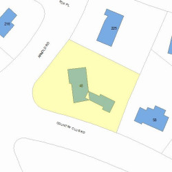 48 Country Club Rd, Newton, MA 02459 plot plan