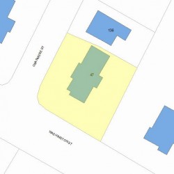 47 Washington St, Newton, MA 02458 plot plan