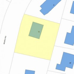 10 Beverly Rd, Newton, MA 02461 plot plan