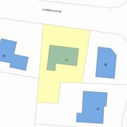 41 Alderwood Rd, Newton, MA 02459 plot plan
