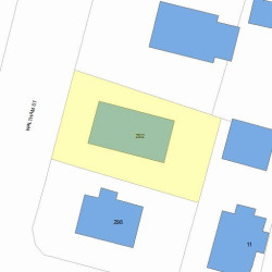 292 Waltham St, Newton, MA 02465 plot plan