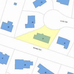 20 Jules Ter, Newton, MA 02459 plot plan