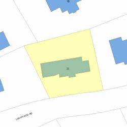 25 Lockwood Rd, Newton, MA 02465 plot plan