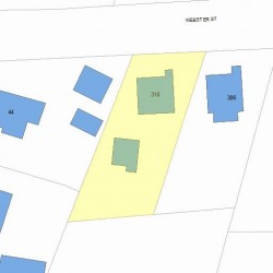 310 Webster St, Newton, MA 02466 plot plan