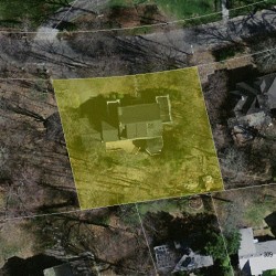 25 Huntington Rd, Newton, MA 02458 aerial view