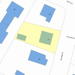 27 Williams St, Newton, MA 02464 plot plan