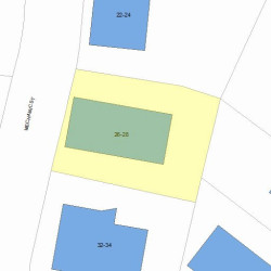 26 Mechanic St, Newton, MA 02464 plot plan