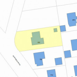 696 Quinobequin Rd, Newton, MA 02468 plot plan