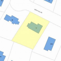 12 Seton Hill Rd, Newton, MA 02466 plot plan