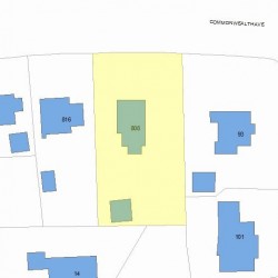 808 Commonwealth Ave, Newton, MA 02459 plot plan