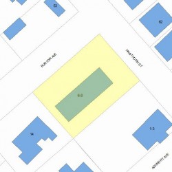 6 Burton Ave, Newton, MA 02458 plot plan