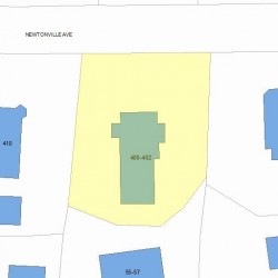 400 Newtonville Ave, Newton, MA 02460 plot plan