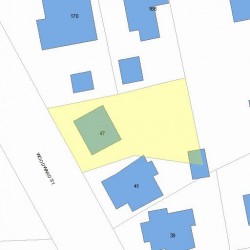 47 Woodward St, Newton, MA 02461 plot plan