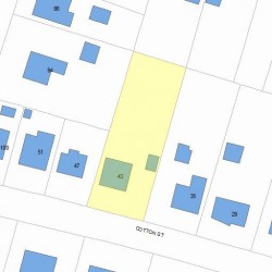 43 Cotton St, Newton, MA 02458 plot plan