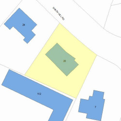 20 Shady Hill Rd, Newton, MA 02461 plot plan