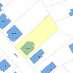 56 Cook St, Newton, MA 02458 plot plan