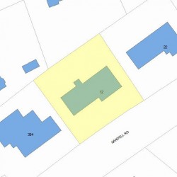 12 Nardell Rd, Newton, MA 02459 plot plan