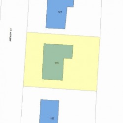 115 Andrew St, Newton, MA 02461 plot plan