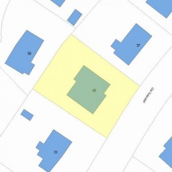 43 Sharpe Rd, Newton, MA 02459 plot plan