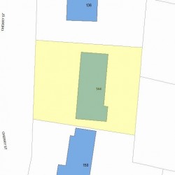 144 Cherry St, Newton, MA 02465 plot plan