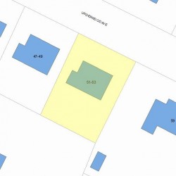 51 Underwood Ave, Newton, MA 02465 plot plan