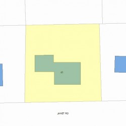 41 Janet Rd, Newton, MA 02459 plot plan