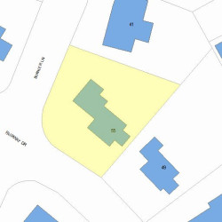 55 Fairway Dr, Newton, MA 02465 plot plan