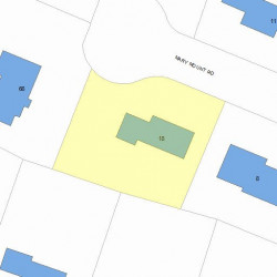 18 Mary Mount Rd, Newton, MA 02466 plot plan