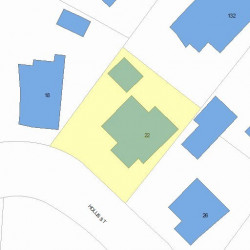 22 Hollis St, Newton, MA 02458 plot plan