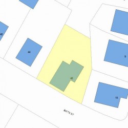 48 Butts St, Newton, MA 02464 plot plan