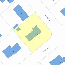 80 Crehore Dr, Newton, MA 02462 plot plan