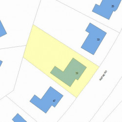 39 Wayne Rd, Newton, MA 02459 plot plan