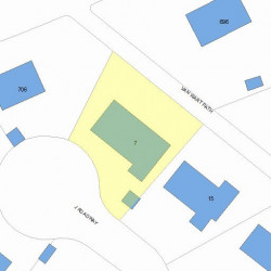 7 Van Wart Path, Newton, MA 02459 plot plan